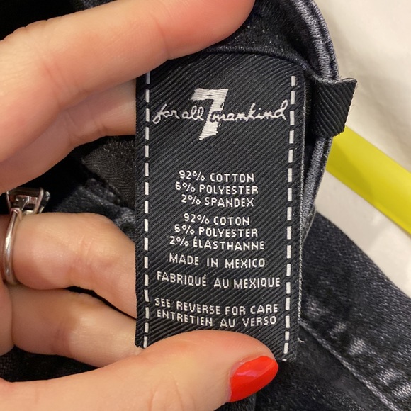 7 for all mankind size 24 skinny jeans - Picture 7 of 8